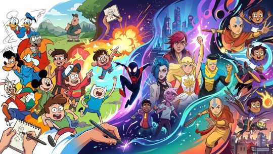 Exploring the Evolution of Animation Styles in Modern Cartoons